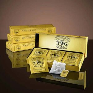 Ein Bild von Royal Darjeeling FTGFOP1 Tea - TWG Sachets - 15 Teebeutel à 2.5g, in der Kategorie Schwarz Tee pur