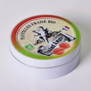 Ein Bild von Saint-Ange Pastillen - Erdbeer - Bio, in der Kategorie Nahrungsmittel