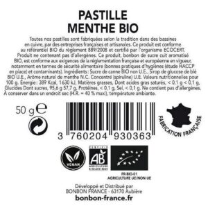 Ein Bild von Saint-Ange Pastillen - Minze- Bio, in der Kategorie Nahrungsmittel