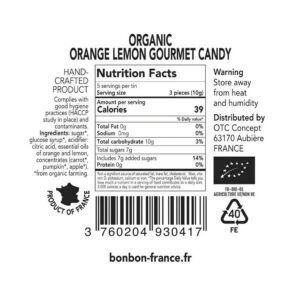 Ein Bild von Saint-Ange Pastillen - Orange Zitrone - Bio, in der Kategorie Nahrungsmittel