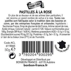 Ein Bild von Saint-Ange Pastillen - Rose, in der Kategorie Nahrungsmittel