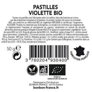 Ein Bild von Saint-Ange Pastillen - Veilchen - Bio, in der Kategorie Nahrungsmittel