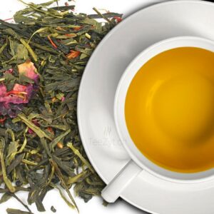 Ein Bild von Japan Grüntee Sencha "Japanische Kirsche", in der Kategorie Grün Tee aromat. Japanischer Grüntee Sencha Tee