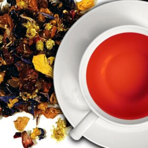 Ein Bild von Früchtetee "Sonnenpromenade" Erdbeer Ananas, in der Kategorie Früchtetee Tee