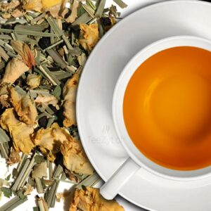 Ein Bild von Kräutertee "Südwind" mit Holunder, in der Kategorie Kräutertee und Gewürztee Tee