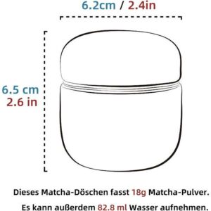 Ein Bild von TEANAGOO Keramik-Matcha-Tee-Behälter - Grau, in der Kategorie Teedosen