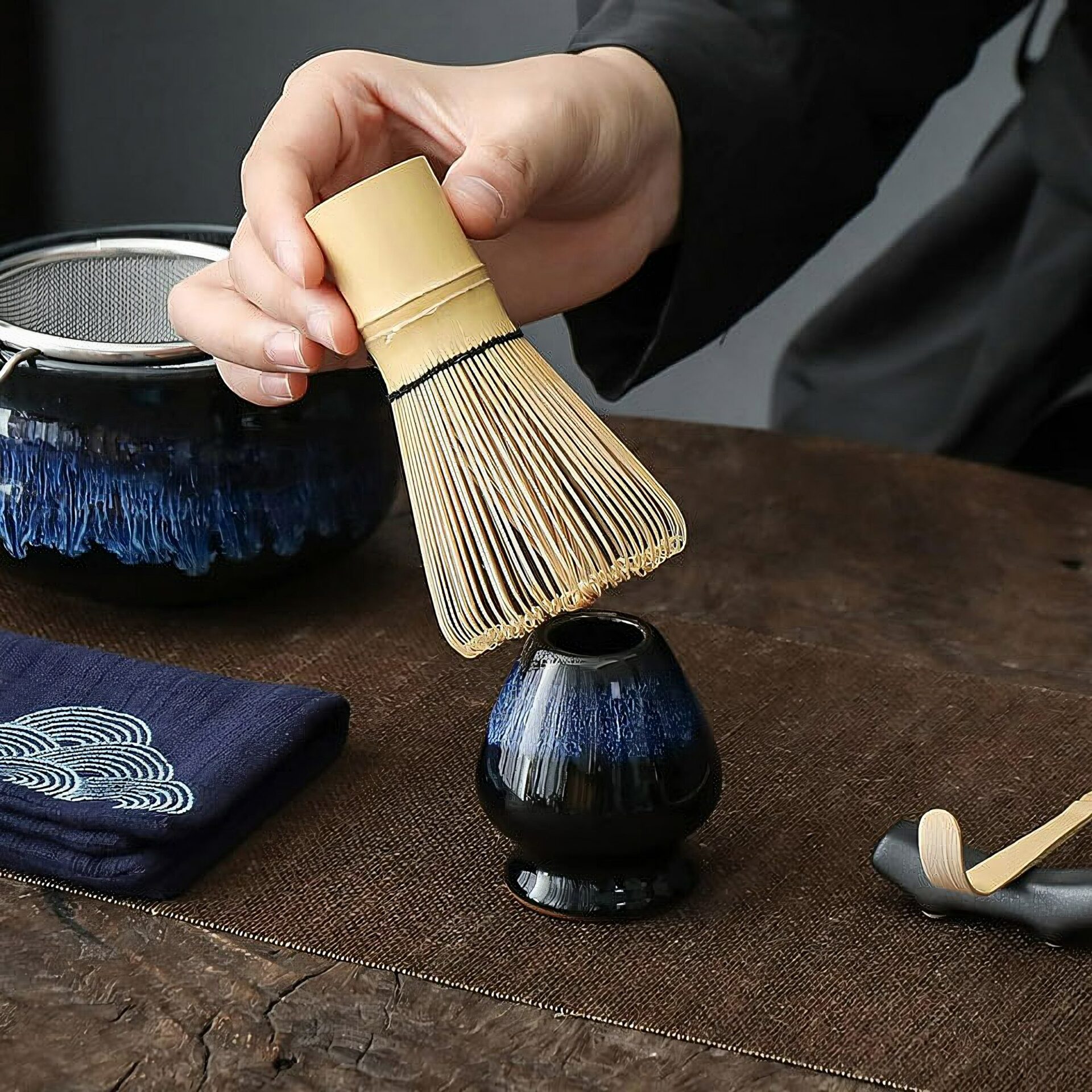 Ein Bild von TEANAGOO Matcha-Tee-Set - Blau, in der Kategorie Teezubehör Matcha Tee Matcha Set