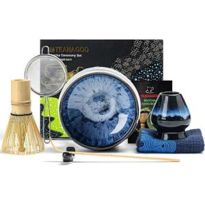 Ein Bild von TEANAGOO Matcha-Tee-Set - Blau, in der Kategorie Teezubehör Matcha Tee Matcha Set