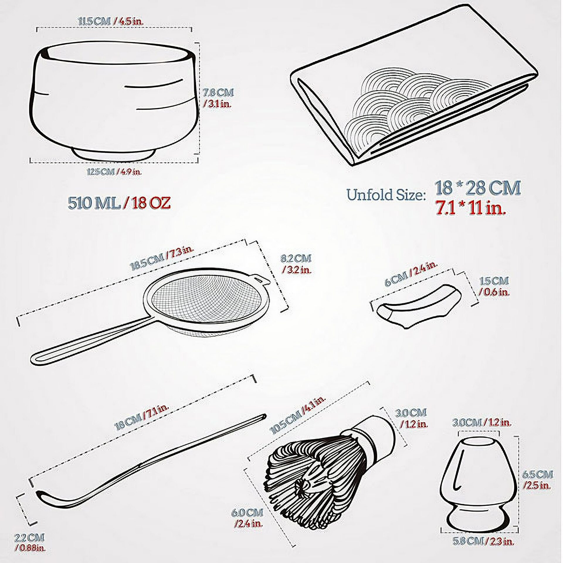 Ein Bild von TEANAGOO Matcha-Tee-Set - Blau, in der Kategorie Teezubehör Matcha Tee Matcha Set