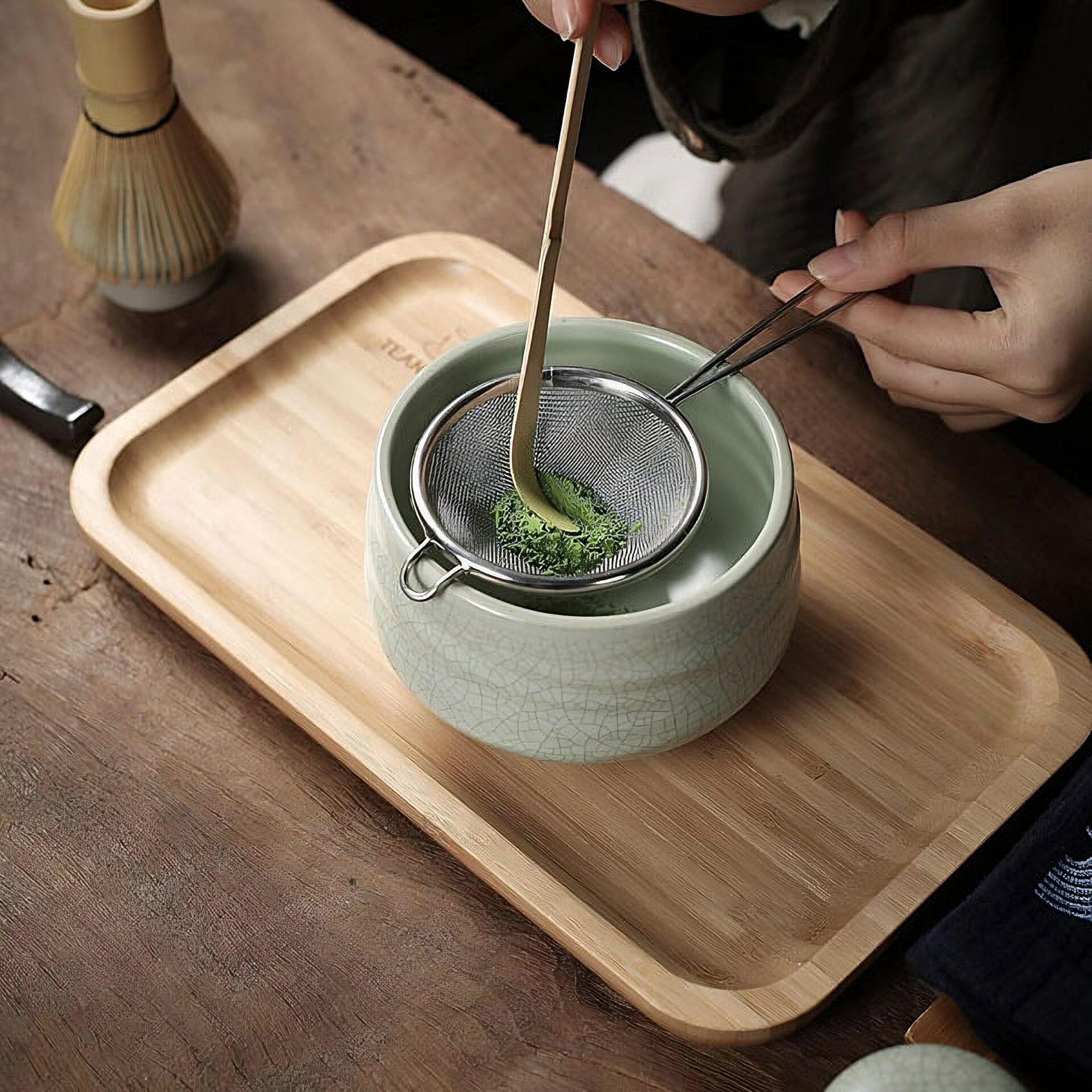 Ein Bild von TEANAGOO Matcha-Tee-Set - Hellgrün, in der Kategorie Teezubehör Matcha Set Matcha Tee