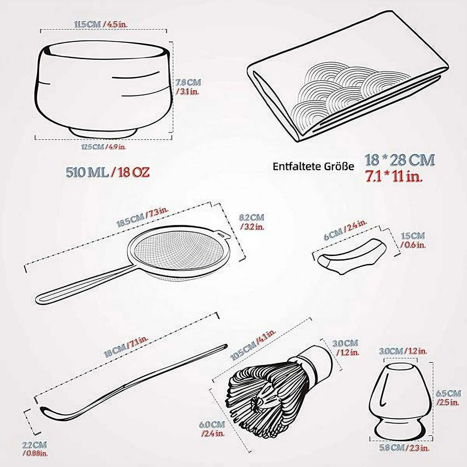 Ein Bild von TEANAGOO Matcha-Tee-Set - Porzellanweiss, in der Kategorie Teezubehör