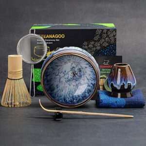 Ein Bild von TEANAGOO Matcha-Tee-Set - Violett, in der Kategorie Teezubehör Matcha Set Matcha Tee