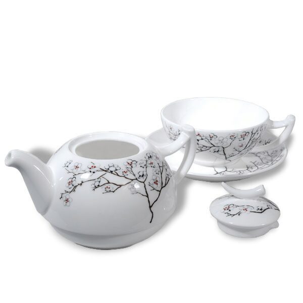Ein Bild von Tea-for-one "White Cherry", in der Kategorie Teekannen und Teesets
