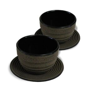 Ein Bild von Teacup Eisenguss 0.12l  - Braun - Set a 2 Stück, in der Kategorie Teetassen und Gläser