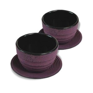 Ein Bild von Teacup Eisenguss 0.12l  - Lila - Set a 2 Stück, in der Kategorie Teetassen und Gläser