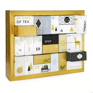 Ein Bild von Tee-Adventskalender - "Goldene Momente", in der Kategorie Tee diverse Tee Geschenk Tee Adventskalender