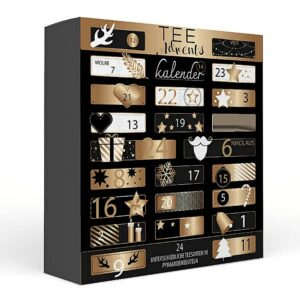 Ein Bild von Tee-Adventskalender "Goldene Weihnachten", in der Kategorie Tee diverse Tee Adventskalender Tee Geschenk