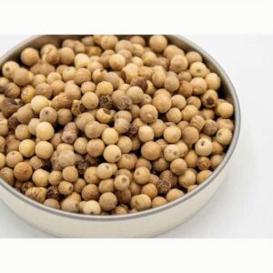 Ein Bild von Weisser Pondicherry Pfeffer - Dose a 45g, in der Kategorie Kräuter und Gewürze