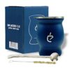 Ein Bild von Yerba Mate Teeset Combo Acero 2.0 - blau, in der Kategorie Teezubehör Calabasa (Mate-Becher)