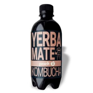 Ein Bild von Yerbee Yerba Mate Kombucha - Pfirsich - Bio, in der Kategorie Nahrungsmittel Mate Tee und Lapacho