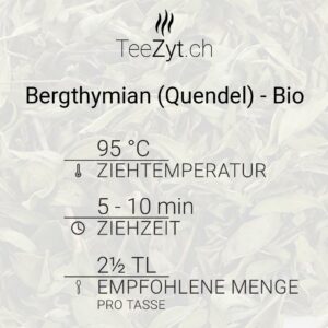 Ein Bild von Bergthymian (Quendel) - Bio, in der Kategorie Kräutertee und Gewürztee Monokräuter
