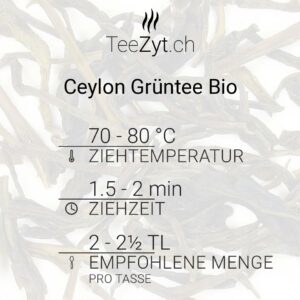 Ein Bild von Ceylon Grüntee Bio, in der Kategorie Grün Tee pur Bio Tee