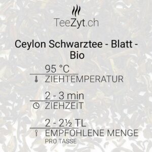 Ein Bild von Ceylon Schwarztee - Blatt - Bio, in der Kategorie Schwarz Tee pur Bio Tee Ceylon Sri Lanka Tee
