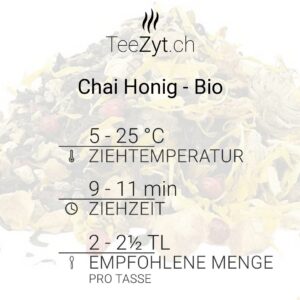 Ein Bild von Chai Honig - Bio, in der Kategorie Schwarz Tee aromat.
