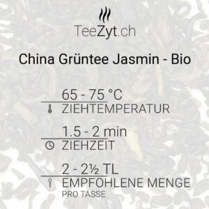 Ein Bild von China Grüntee Jasmin - Bio, in der Kategorie Grün Tee pur Bio Tee Jasmintee