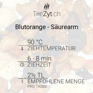 Ein Bild von Früchtetee Blutorange - Säurearm, in der Kategorie Früchtetee Tee