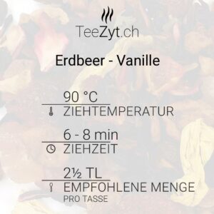 Ein Bild von Früchtetee Erdbeer - Vanille, in der Kategorie Früchtetee Tee