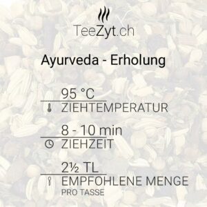 Ein Bild von Gewürztee Ayurveda - Erholung, in der Kategorie Kräutertee und Gewürztee Tee Ayurveda Tee