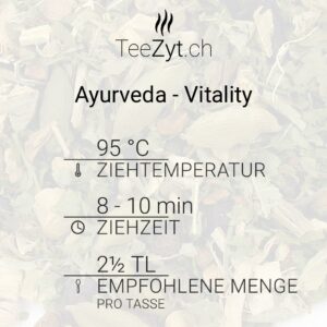 Ein Bild von Gewürztee Ayurveda - Vitality, in der Kategorie Kräutertee und Gewürztee Tee Ayurveda Tee