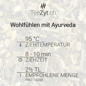 Ein Bild von Gewürztee Wohlfühlen mit Ayurveda, in der Kategorie Kräutertee und Gewürztee Tee Ayurveda Tee
