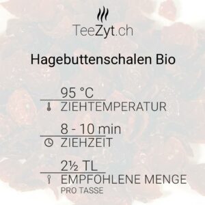 Ein Bild von Hagebuttenschalen Bio, in der Kategorie Kräutertee und Gewürztee Bio Tee Monokräuter Wintertee