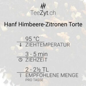 Ein Bild von Hanf Himbeere-Zitronen Torte, in der Kategorie Schwarz Tee aromat.