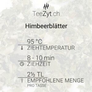 Ein Bild von Himbeerblätter geschnitten, in der Kategorie Kräutertee und Gewürztee Tee Monokräuter