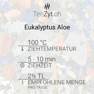 Ein Bild von Kräutertee Eukalyptus Aloe mit Fenchel und Apfel, in der Kategorie Kräutertee und Gewürztee Tee