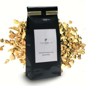 Ein Bild von Kräutertee Ingwer Tee geschnitten, in der Kategorie Kräutertee und Gewürztee Monokräuter Wintertee