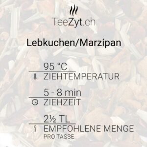 Ein Bild von Kräutertee Lebkuchen/Marzipan, in der Kategorie Kräutertee und Gewürztee