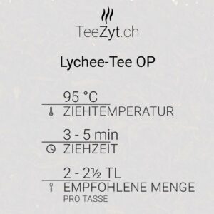 Ein Bild von Lychee-Tee OP, in der Kategorie Schwarz Tee aromat.