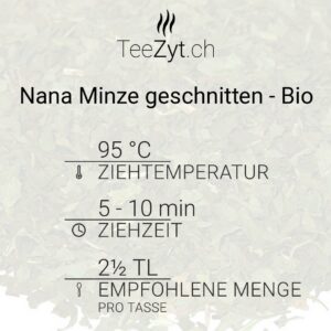 Ein Bild von Nana Minze geschnitten - Bio, in der Kategorie Kräutertee und Gewürztee Bio Tee Monokräuter