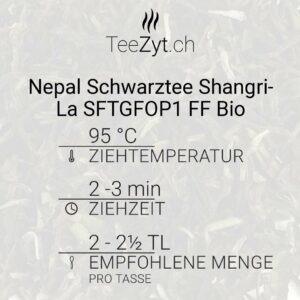 Ein Bild von Nepal Schwarztee Shangri-La SFTGFOP1 FF Bio, in der Kategorie Schwarz Tee pur Bio Tee