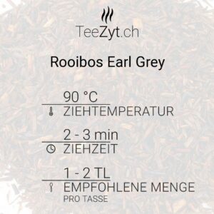 Ein Bild von Rooibush Earl Grey, in der Kategorie Rotbusch und Honeybuschtee Tee Earl Grey