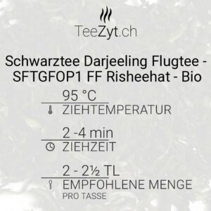 Ein Bild von Schwarztee Darjeeling Flugtee - SFTGFOP1 FF Risheehat - Bio, in der Kategorie Schwarz Tee pur Darjeeling Tea kaufen