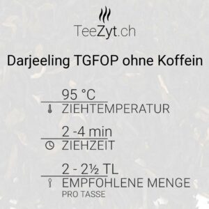 Ein Bild von Schwarztee Darjeeling TGFOP ohne Koffein, in der Kategorie Schwarz Tee pur Darjeeling Tea kaufen