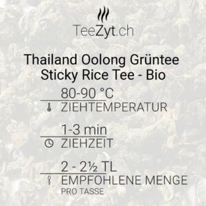 Ein Bild von Thailand Oolong Grüntee Sticky Rice Tee - Bio, in der Kategorie Grün Tee aromat.