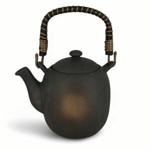 Ein Bild von Porzellankanne - Mono - Schwarz-Braun 700ml, in der Kategorie Teekannen und Teesets