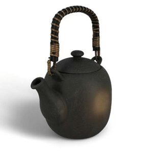 Ein Bild von Porzellankanne - Mono - Schwarz-Braun 700ml, in der Kategorie Teekannen und Teesets