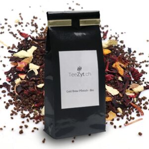 Ein Bild von Cold Brew Pfirsich - Bio, in der Kategorie Schwarz Tee aromat.